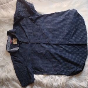 Hudson & Barrow NYC Man of Leisure button up shirt sleeve shirt Sz M